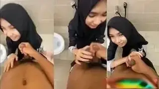 Istri Tetangga Jilbab Cantik Main Gila Di Kost