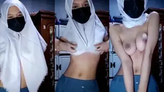 Nina Asanti Hijab Seragam Batik Aksi Binal