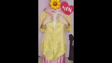 Ukhti Kebaya Hijab Pink Live Pamer Panas Viral Hot
